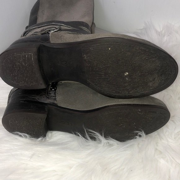 Ugg Deanna distressed suede charcoal grey brown - Picture 5 of 9